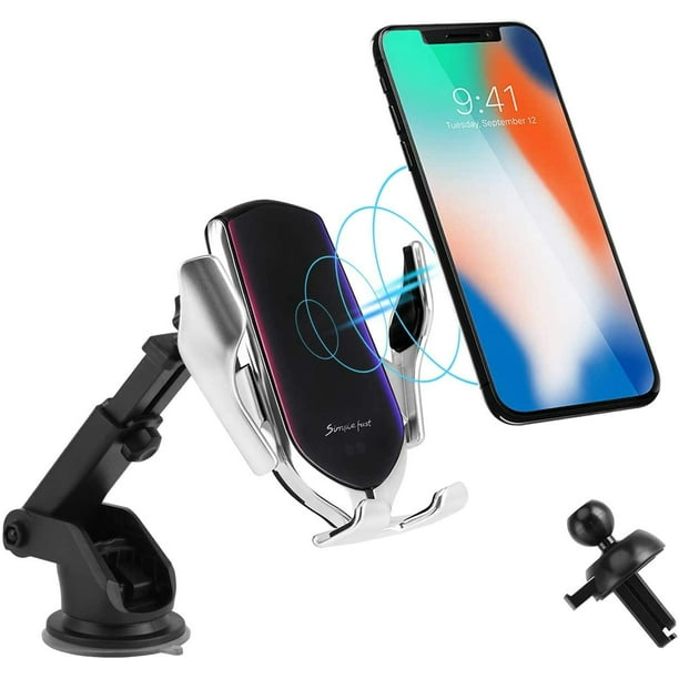 Samsung Galaxy S9 S8 Wireless Car Charger 10W for Google Pixel 3 XL 7.5W for Apple iPhone Xs Xr 8 LG V40 V35 G7 Plus QC 3.0 Adapter Maxon's Trade 4350469146 Mobile Hands Free Holder Air Vent Dashboard Mount 